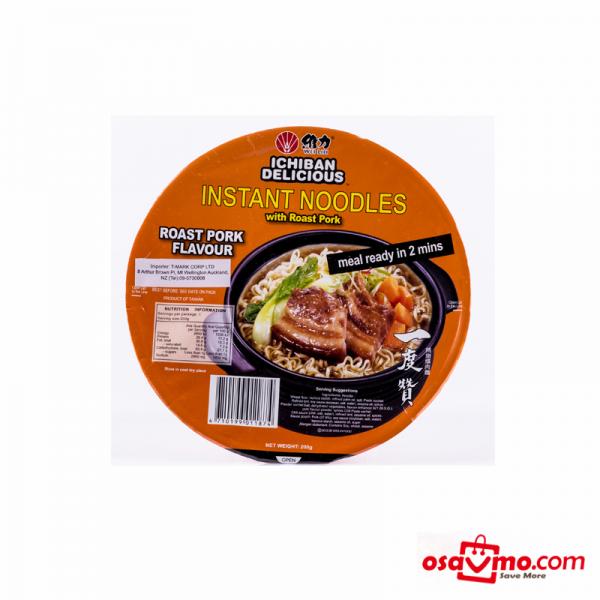 WEI LIH TW Instant Bowl Noodle with Roast Pork 200g at osavmo.co.nz