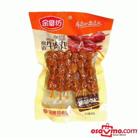 JIN MO FANG CN Spicy Bean Curds 90g(Jin Dao Niu Rou Wan)