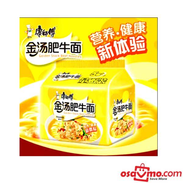 MR KANG Golden Stock Beef Noodles 102g*5pks at osavmo.co.nz
