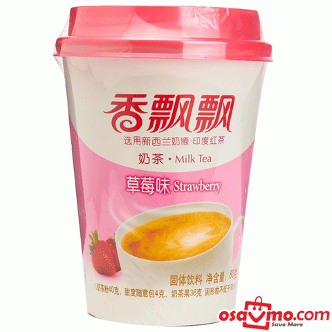 XIANG PIAO PIAO CN Strawberry FLV Milk Tea 80g