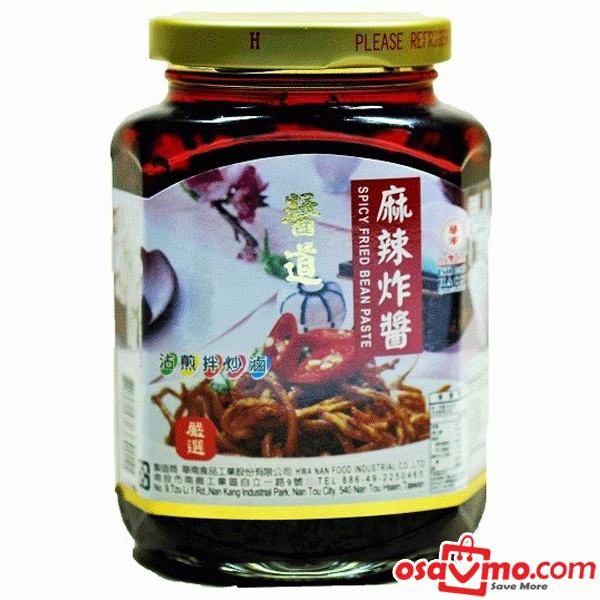 HWA NAN TW Spicy Fried Bean Sauce-369g at osavmo.co.nz
