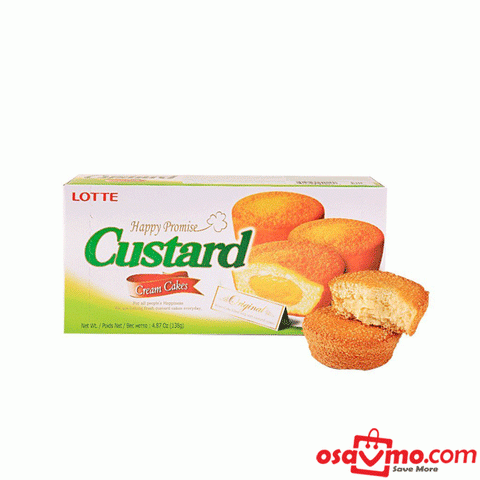 LOTTE KR Custard Cake 24gx6packs