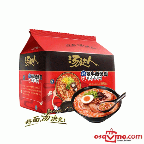 TONG YI TW Instant Noodle Korea Spciy Beef 96g*5 at osavmo.co.nz