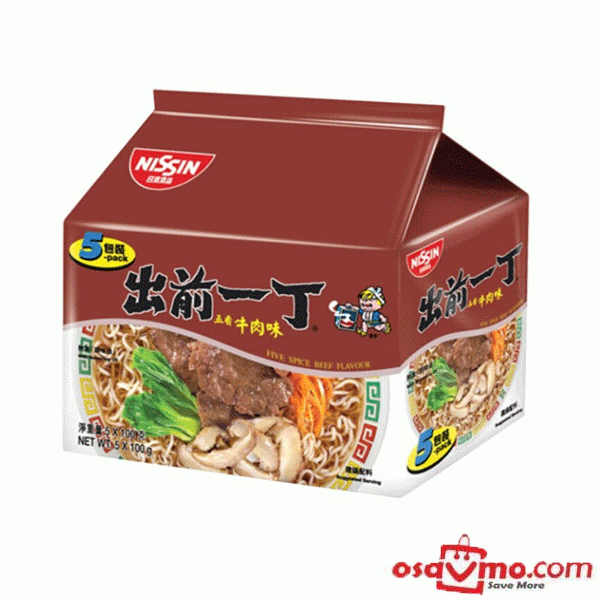 NISSIN HK Beef Noodle 100g*5 at osavmo.co.nz