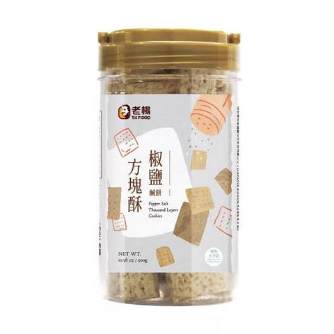 T.K FOOD TW Thousand Layers Cookies Pepper Salt Flv 300g