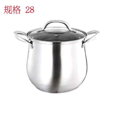 HJ CN 304 Stainless Steel Soup Pot Steamer 28cm