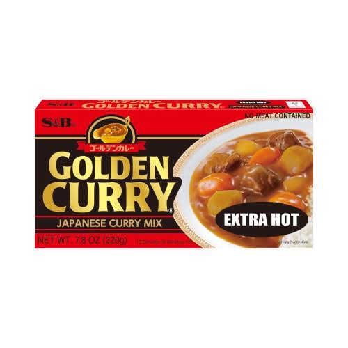 S&B JP Golden Curry Extra Hot 220g at osavmo.co.nz