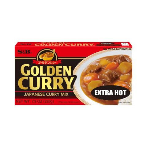 S&B JP Golden Curry Extra Hot 220g