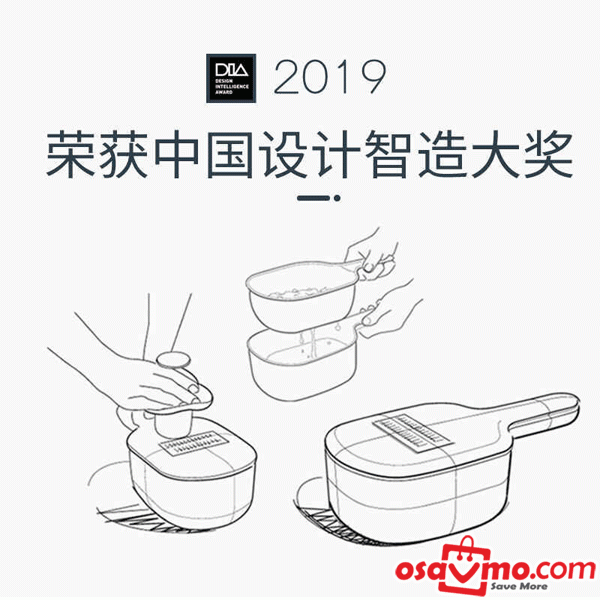 HOMMY CN Multi-function Vegetable Slicer at osavmo.co.nz